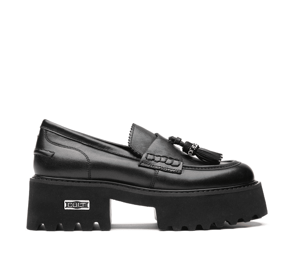 Cult Mocassini Classic Rebel Pelle Nera Unisex
