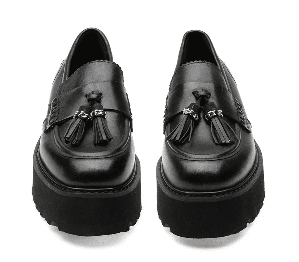 Cult Mocassini Classic Rebel Pelle Nera Unisex