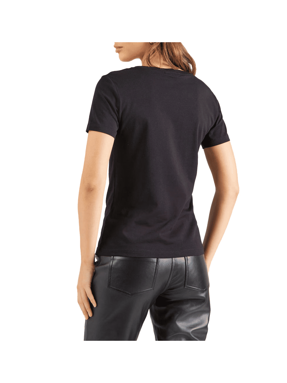 Ea7 T-Shirt Girocollo Logo Series Cotone Donna