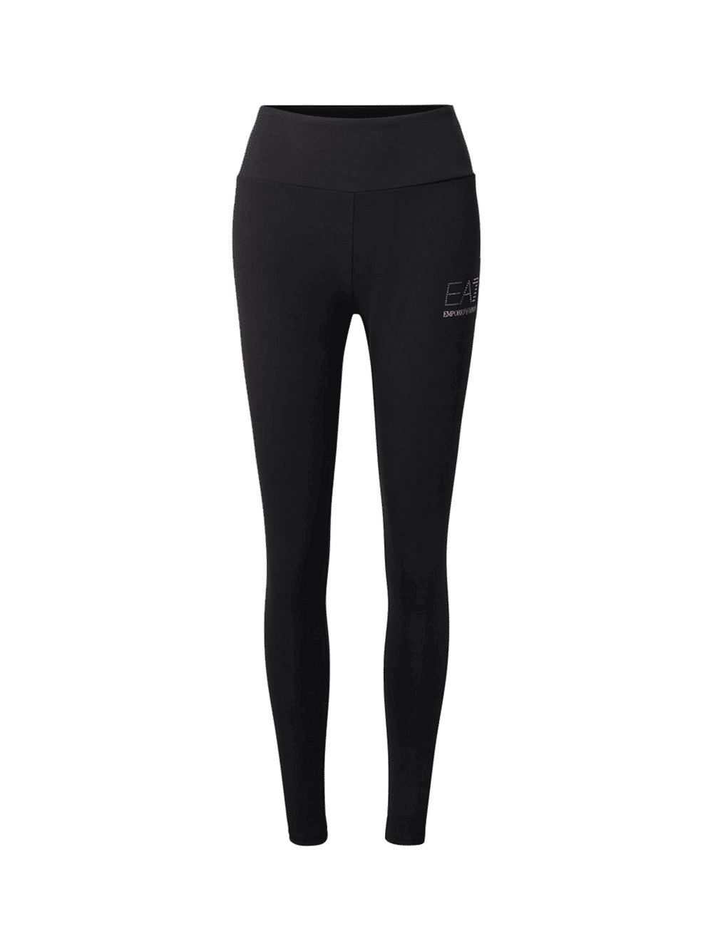 Ea7 Pantaloni Donna Nero Elastico Casual