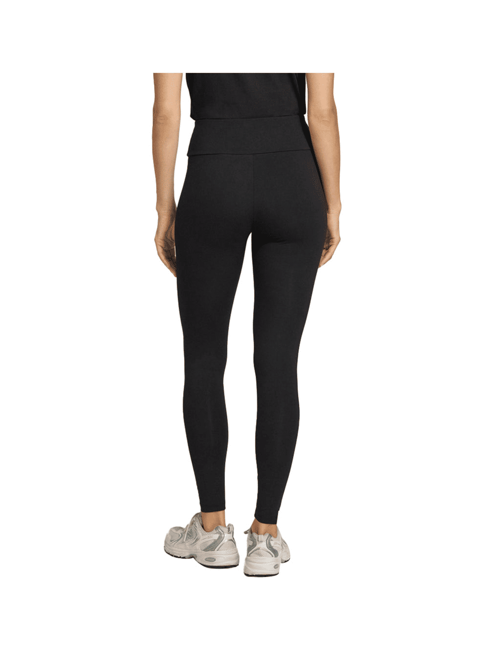 Ea7 Pantaloni Donna Nero Elastico Casual