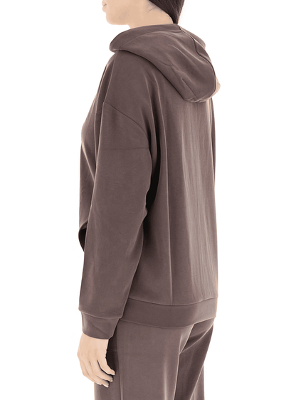 Emporio Armani Felpa Cappuccio Modal Stretch Donna