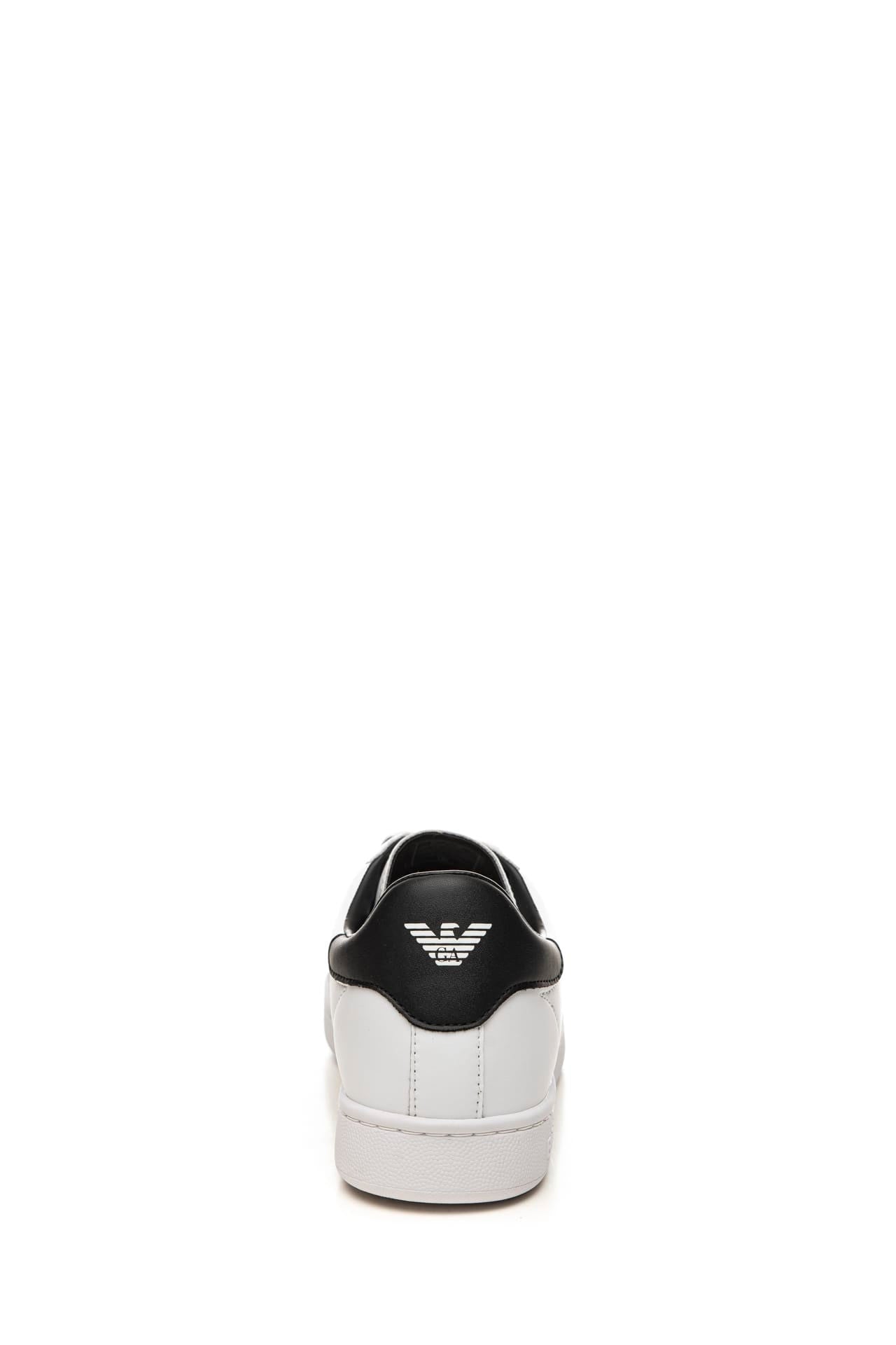 Sneakers Uomo Classic Leather, con maxi logo laterali e suola in gomma 