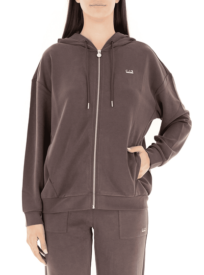 Emporio Armani Felpa Cappuccio Modal Stretch Donna