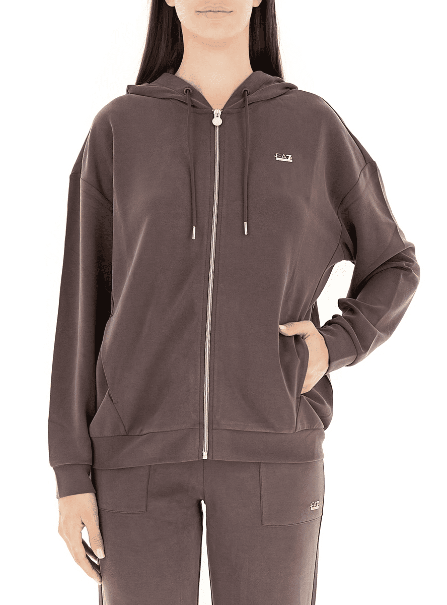 Emporio Armani Felpa Cappuccio Modal Stretch Donna