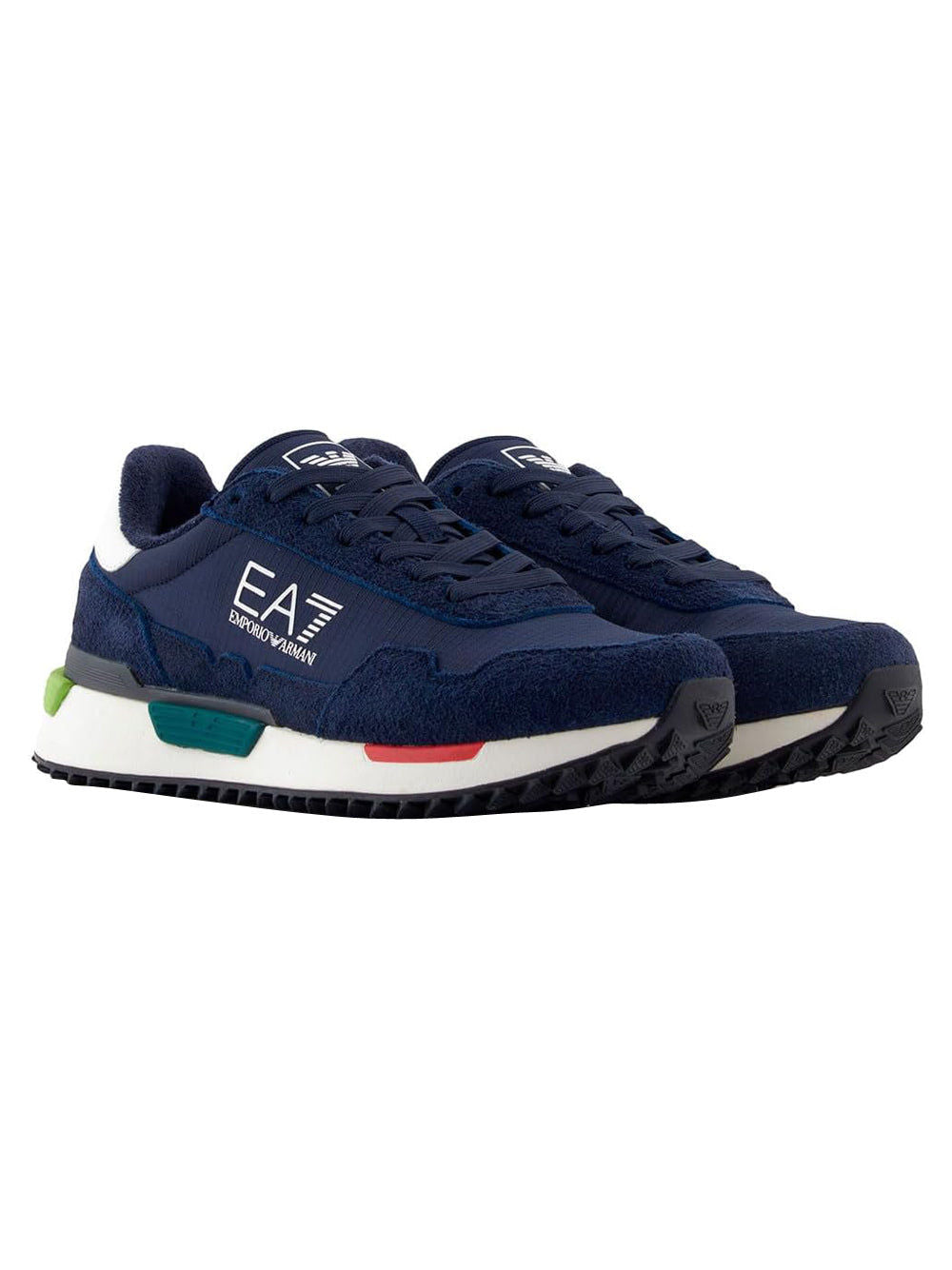Sneakers Unisex, con tomaia in pelle e tessuto ed inserti a contrasto sulla suola