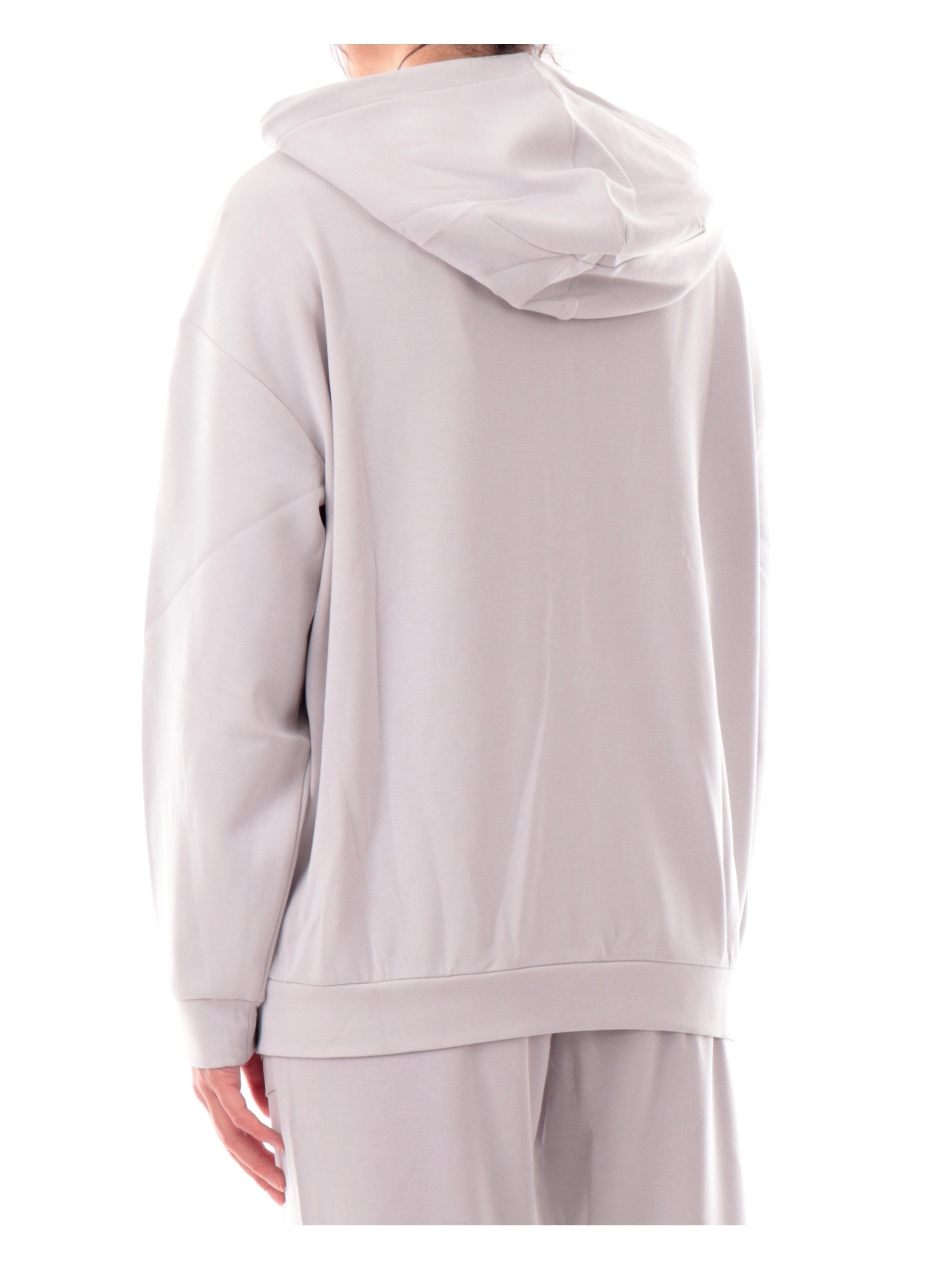 Emporio Armani Felpa Cappuccio Interlock Modal Donna