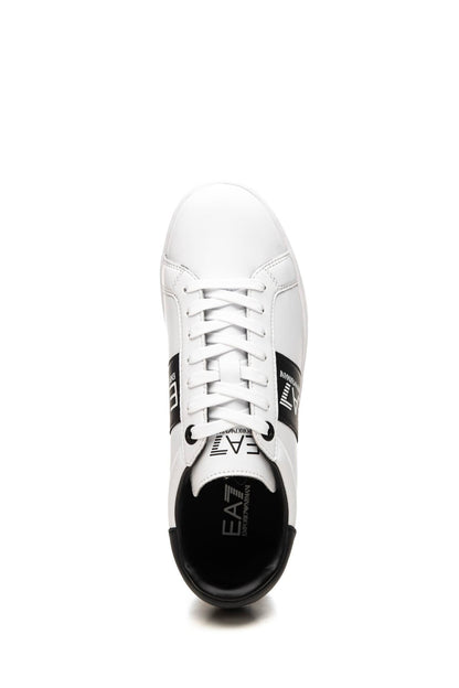 Sneakers Uomo Classic Leather, con maxi logo laterali e suola in gomma 