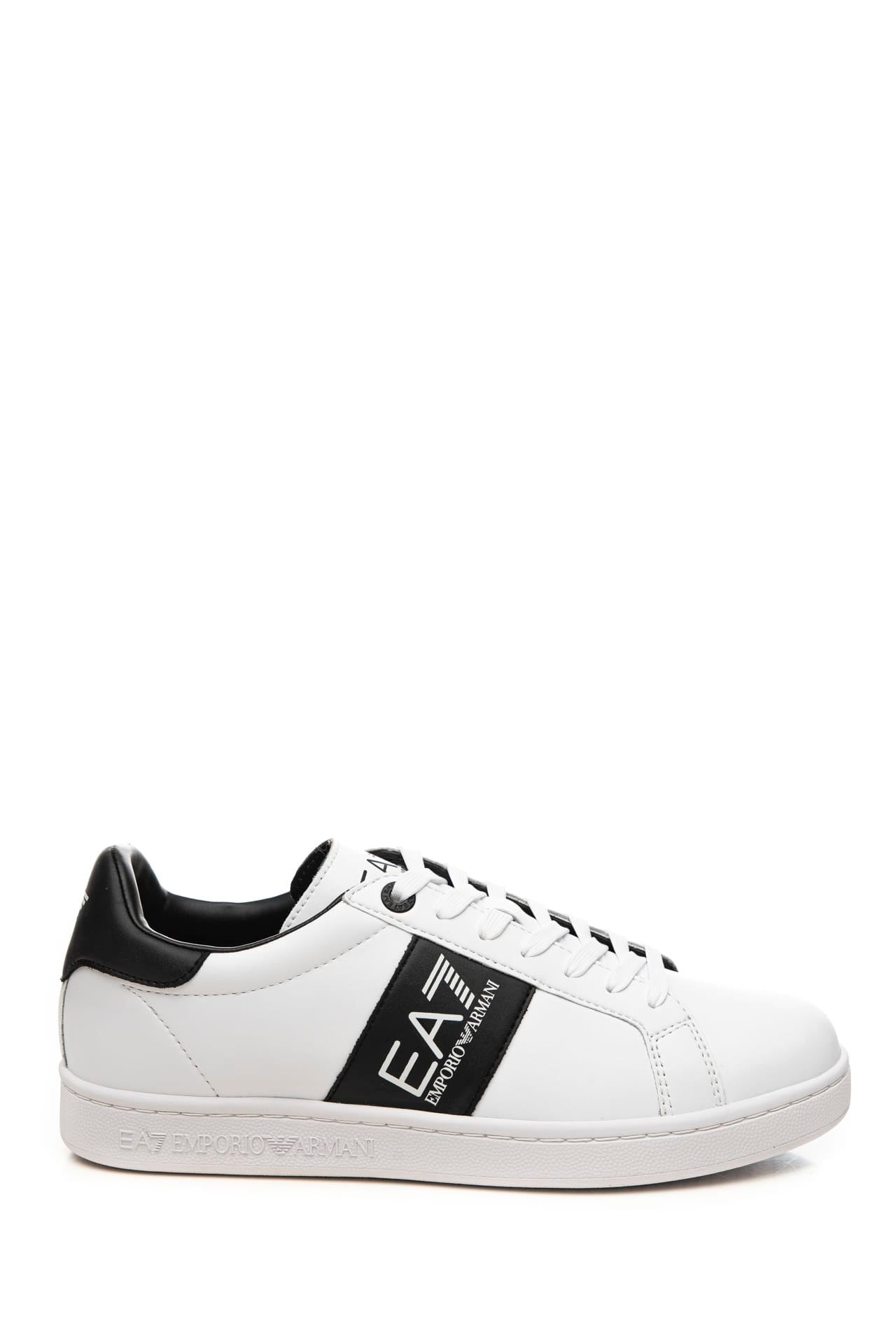Sneakers Uomo Classic Leather, con maxi logo laterali e suola in gomma 