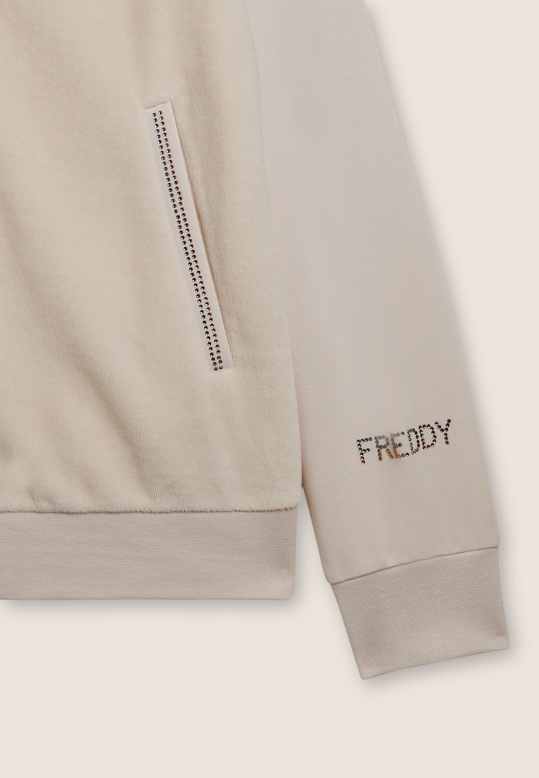 Freddy Felpa Collo Alto Velluto Donna