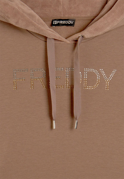 Freddy Felpa Sportiva Donna Velluto Modal