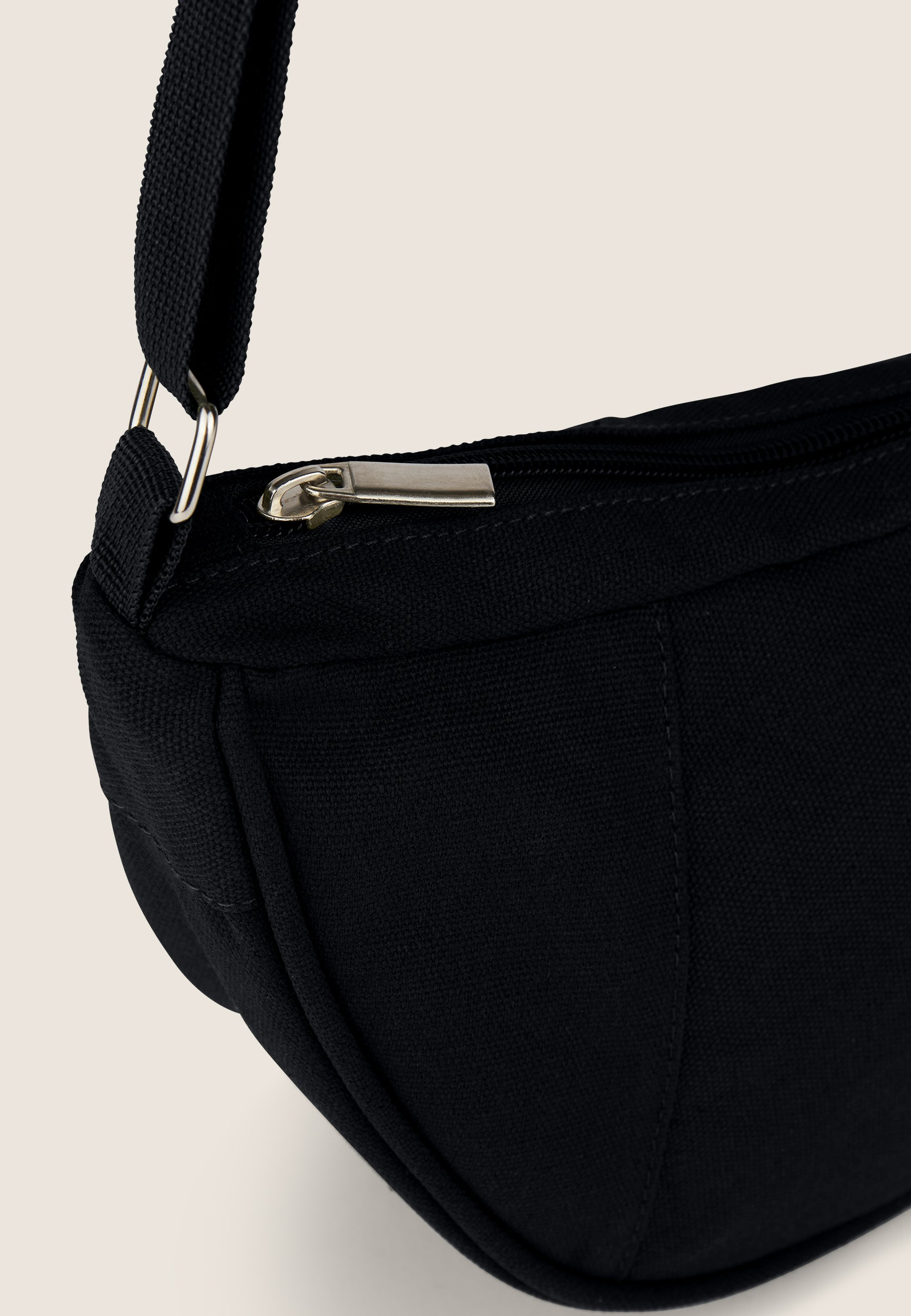 Freddy Borsa Spalla Mezzaluna Canvas Zip
