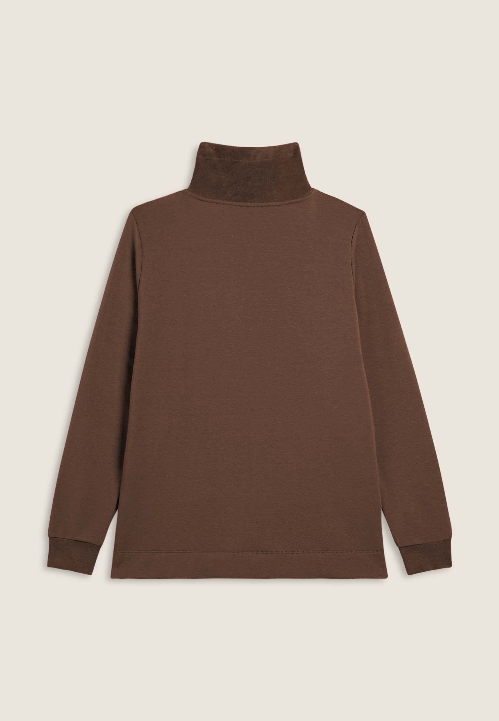 Freddy Felpa Donna Zip Velluto Collo Alto