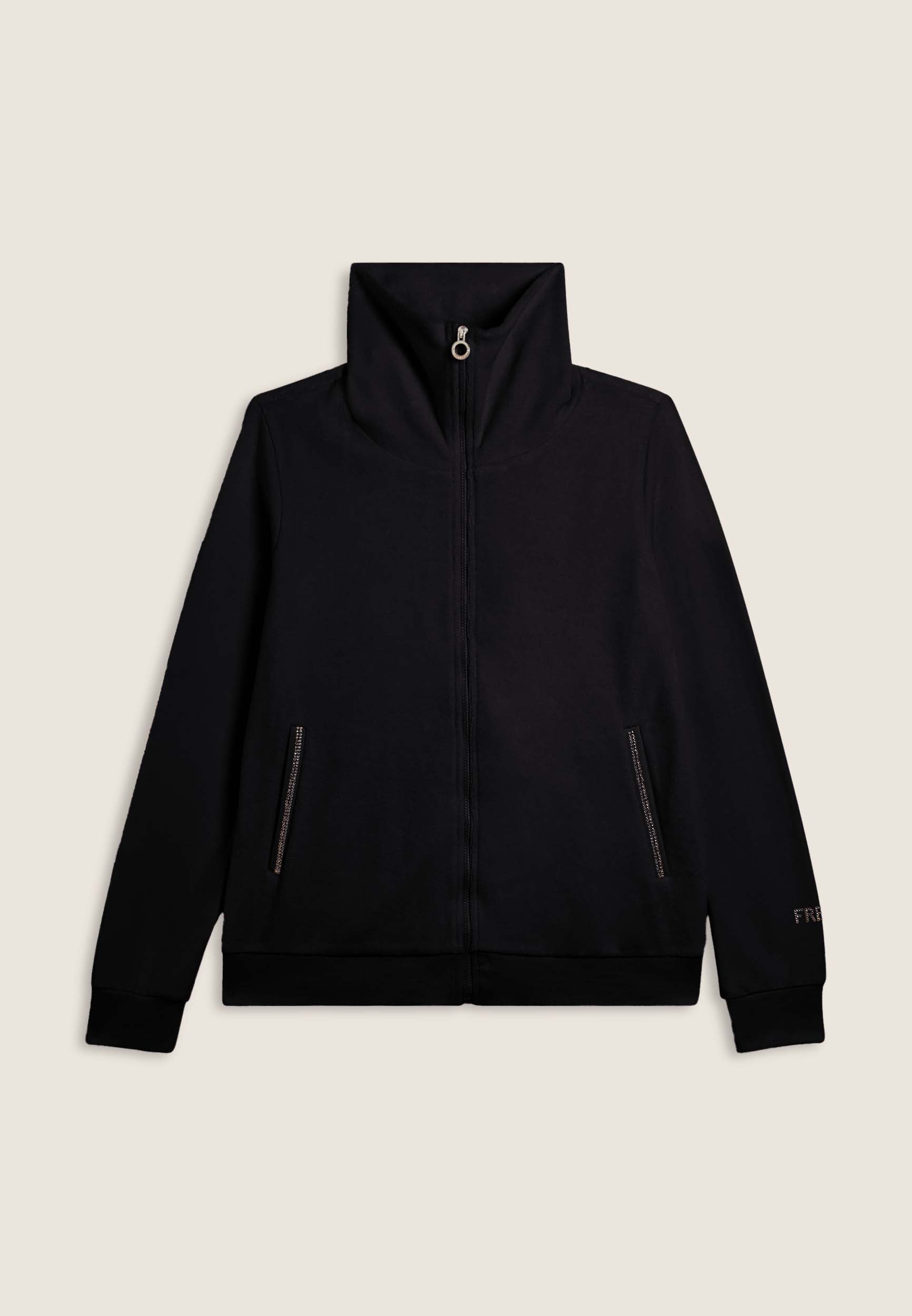 Freddy Felpa Donna Velluto Collo Alto Zip