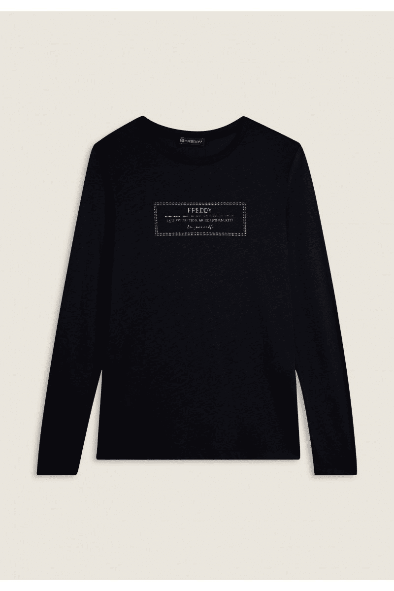 Freddy T-shirt Donna Lunga Grafica Cotone Modal