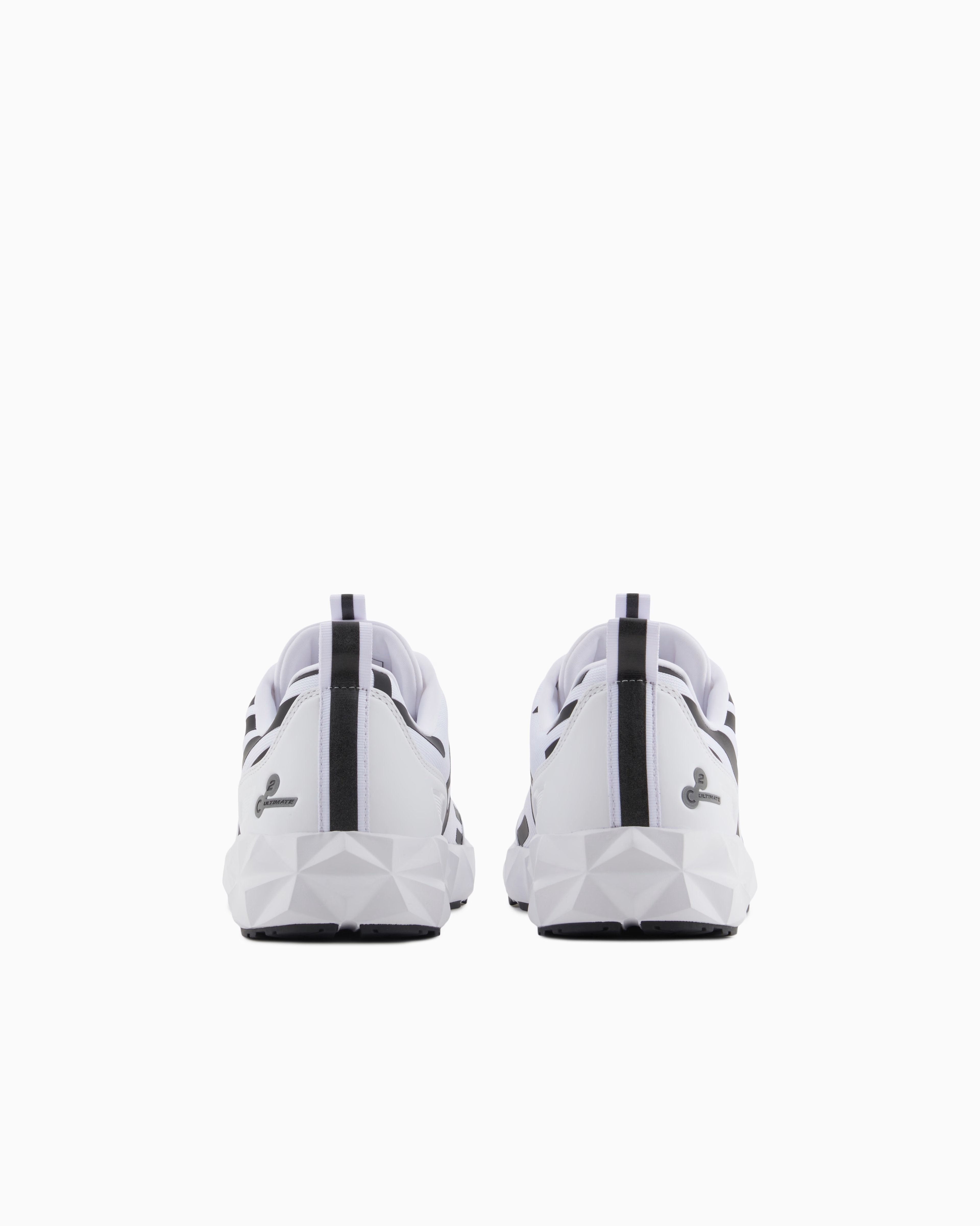 Sneakers Uomo Ultimate C2 Kombat Core Bianca, con maxi logo