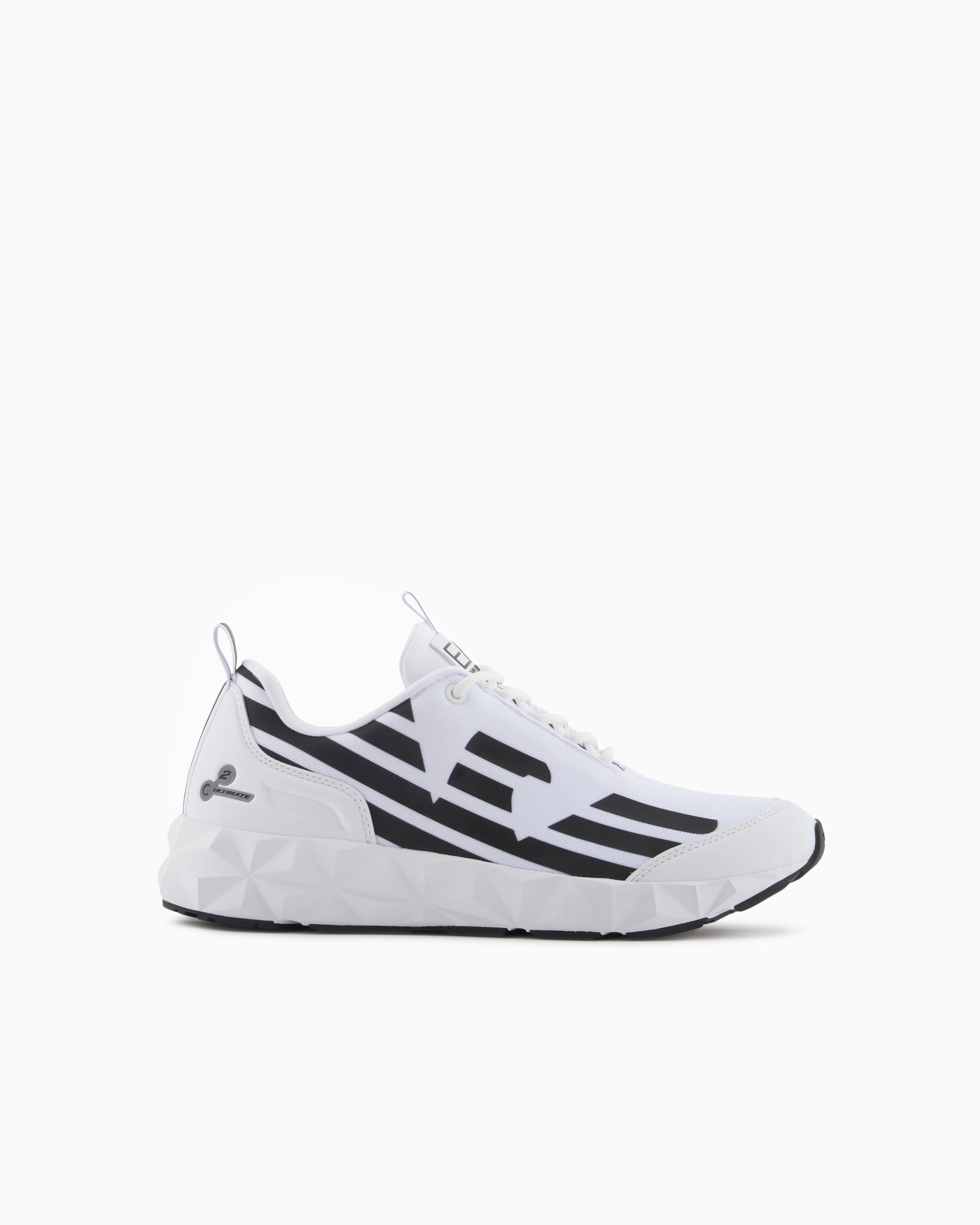 Sneakers Uomo Ultimate C2 Kombat Core Bianca, con maxi logo