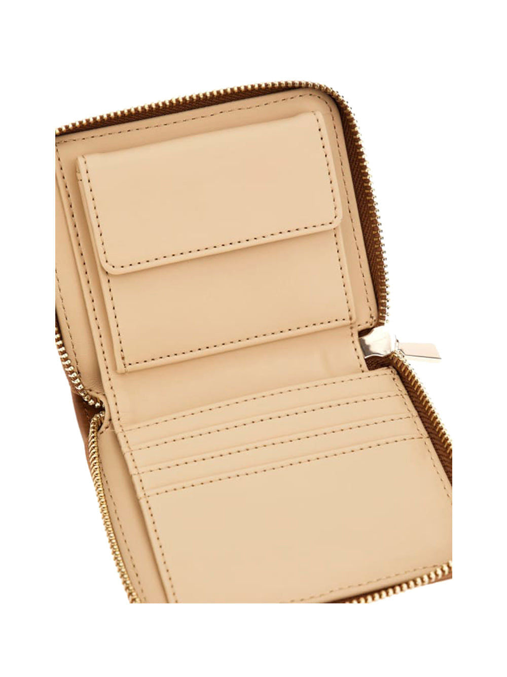 Portafoglio Neda Slg Small Zip Around Donna - Beige