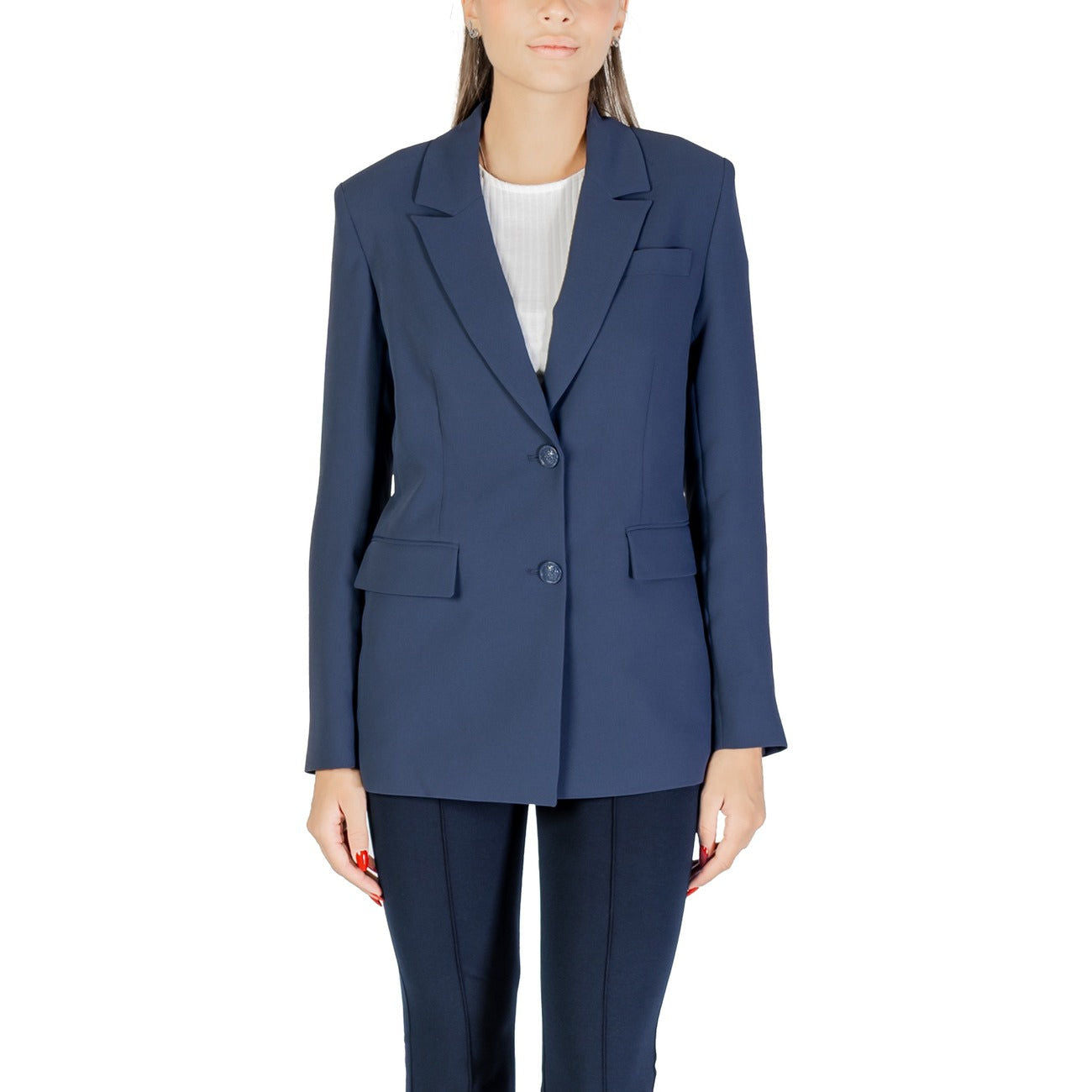 Blazer Donna Blu, monopetto con revers classico