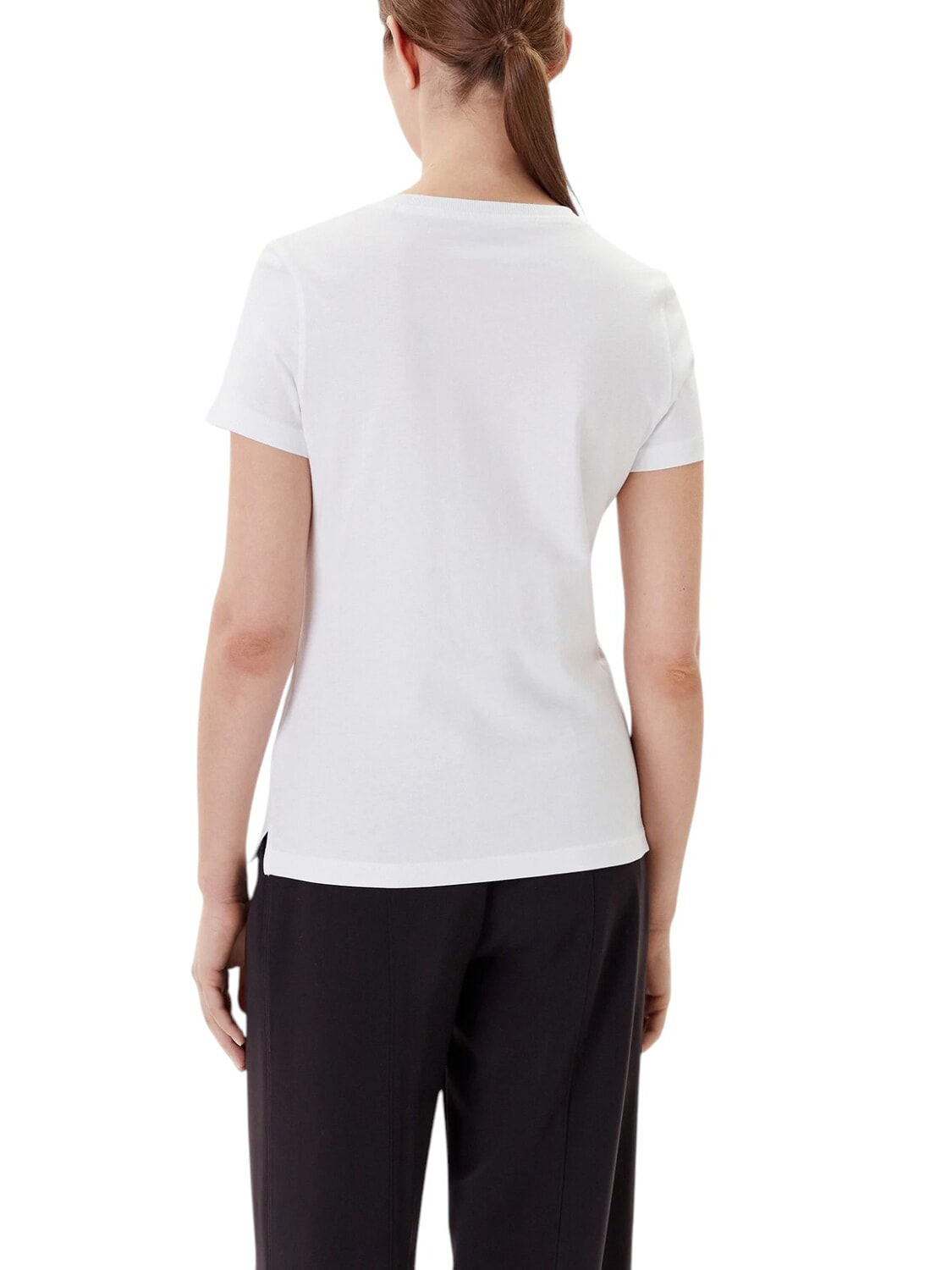 T-shirt Donna bianca Pearls Love a maniche corte
