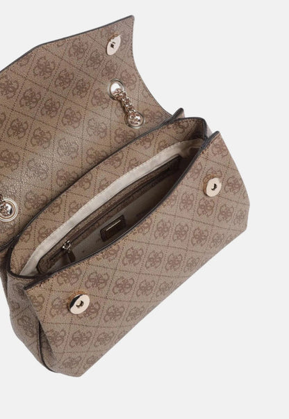 Guess Borsa Spalla Katya 4G Logo Donna Ecopelle