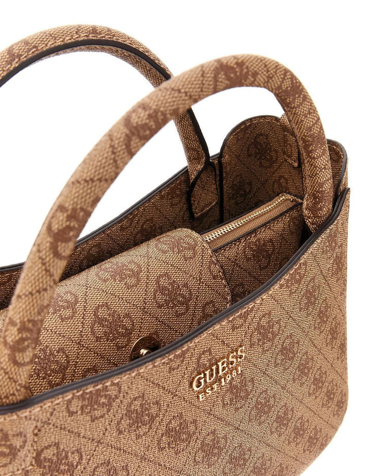 Borsa Donna Brenton con motivo logo e portachiavi applicato