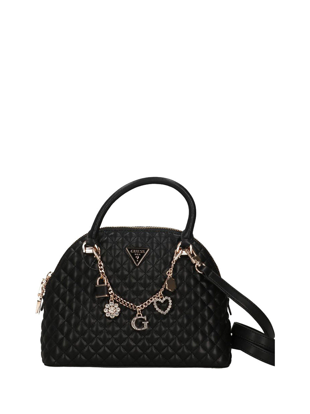 Borsa A Spalla Everlee Dome Satchel Donna - Nero