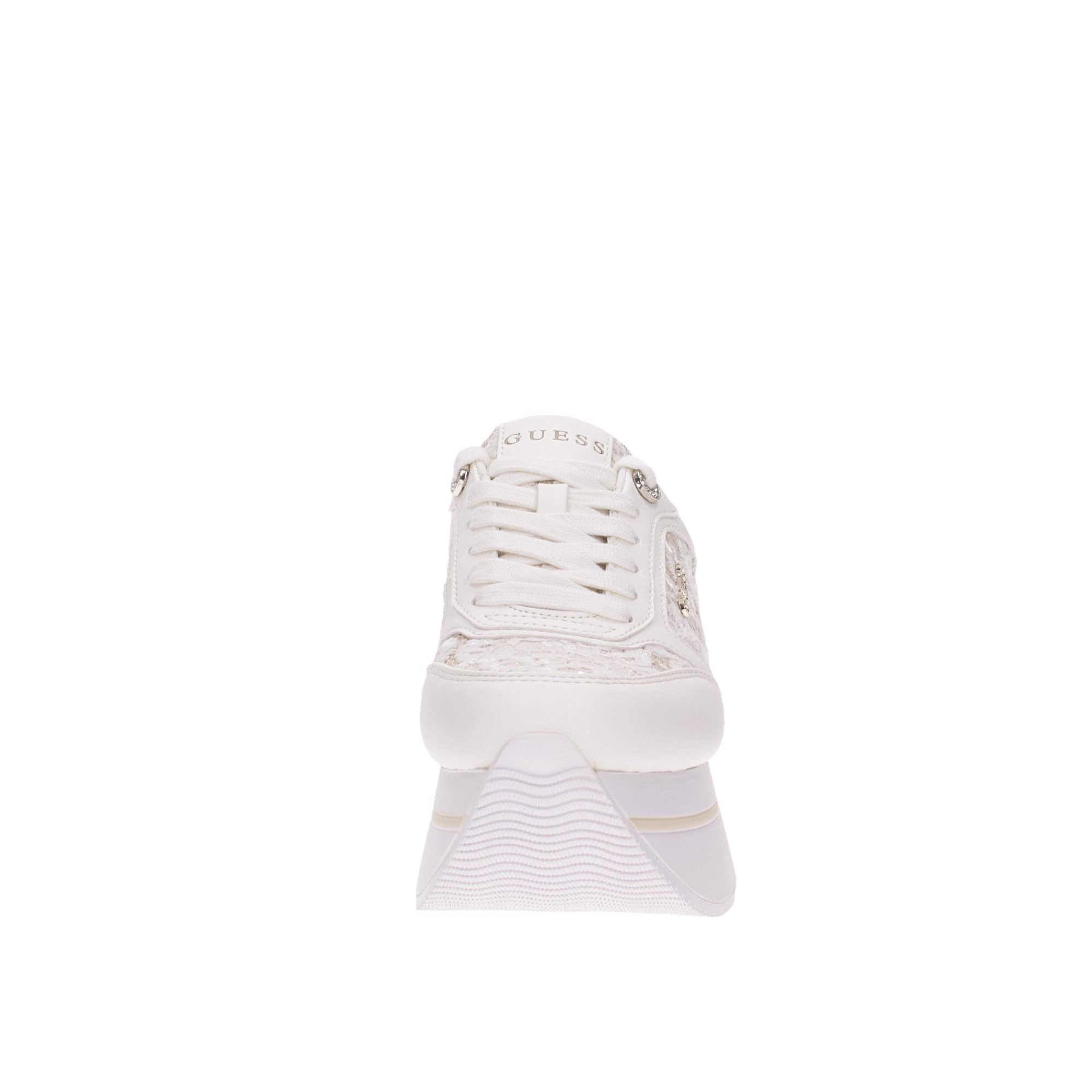 Sneakers Donna modello Camrio8, con suola platform ed inserto ricamato in tono colore