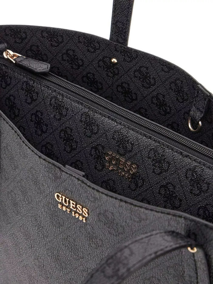 Borsa Donna modello shopper, con pochette rimovibile e motivo logo 