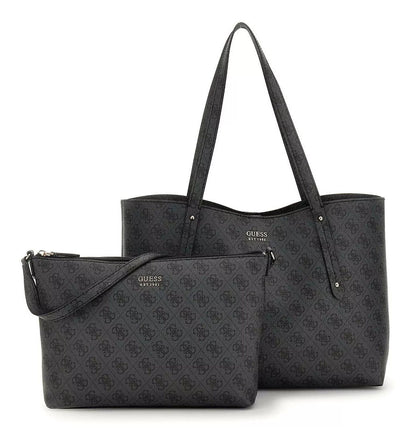 Borsa Donna modello shopper, con pochette rimovibile e motivo logo 