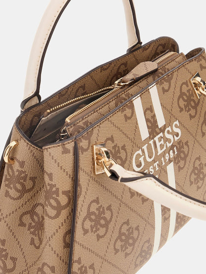 Borsa Donna con doppio manico a mano, motivo logo e stampa a contrasto