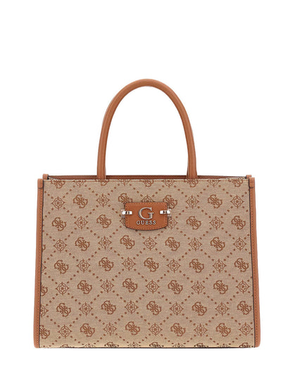 Borsa a Mano Neda 2 Comp Tote Donna - Marrone
