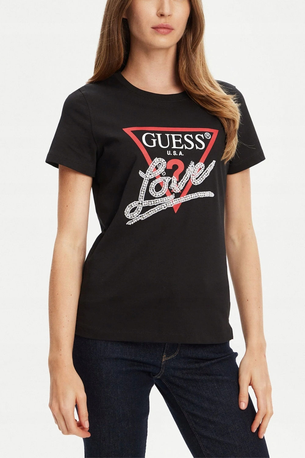 T-shirt Donna Pearls Love, dalla vestibilità slim