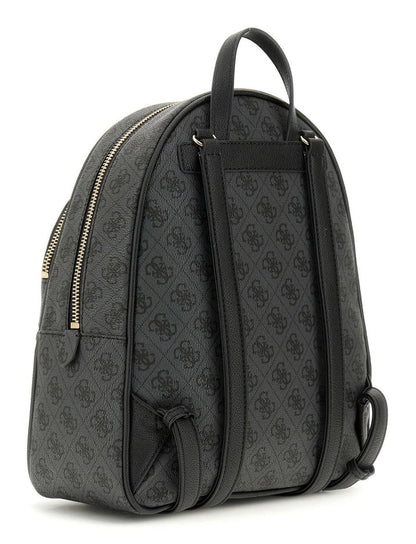 Zaino Donna grande Manhattan II Nero, con motivo logo all over