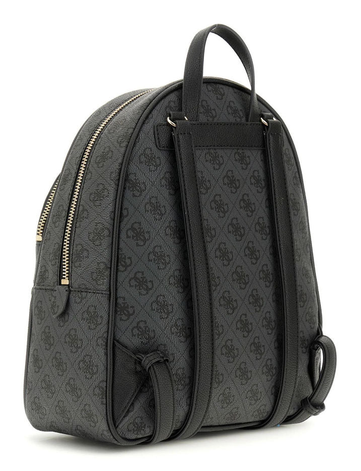 Zaino Donna grande Manhattan II Nero, con motivo logo all over