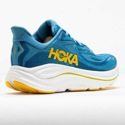 Scarpa Uomo Clifton 10 Celeste da running, con logo laterale