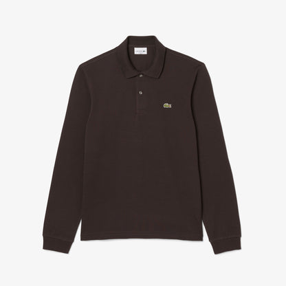 Polo Uomo  L.12.12 in puro cotone tinta unita, con maniche lunghe