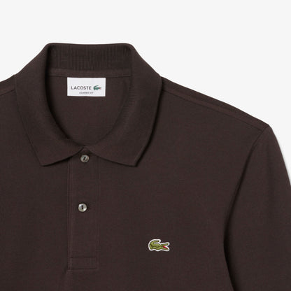 Polo Uomo  L.12.12 in puro cotone tinta unita, con maniche lunghe