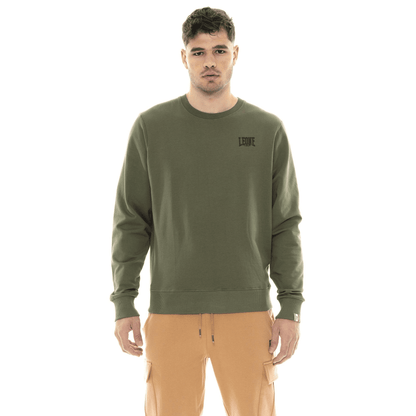 Felpa invernale da uomo con cappuccio e zip con logo piccolo "Basic"