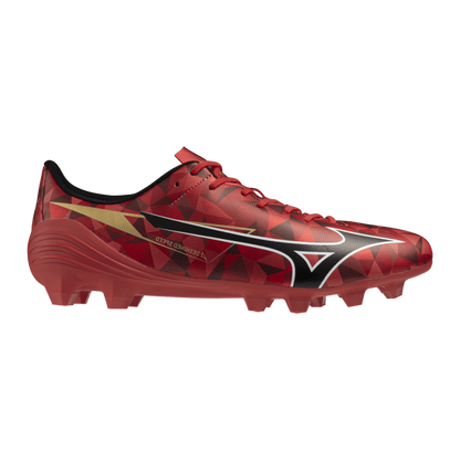 Scarpe Calcio Mizuno Alpha II Select Junior MD ragazzo Ruby Red Rossa 40th Anniversary