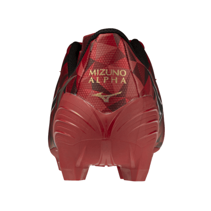 Scarpe Calcio Mizuno Alpha II Select Junior MD ragazzo Ruby Red Rossa 40th Anniversary