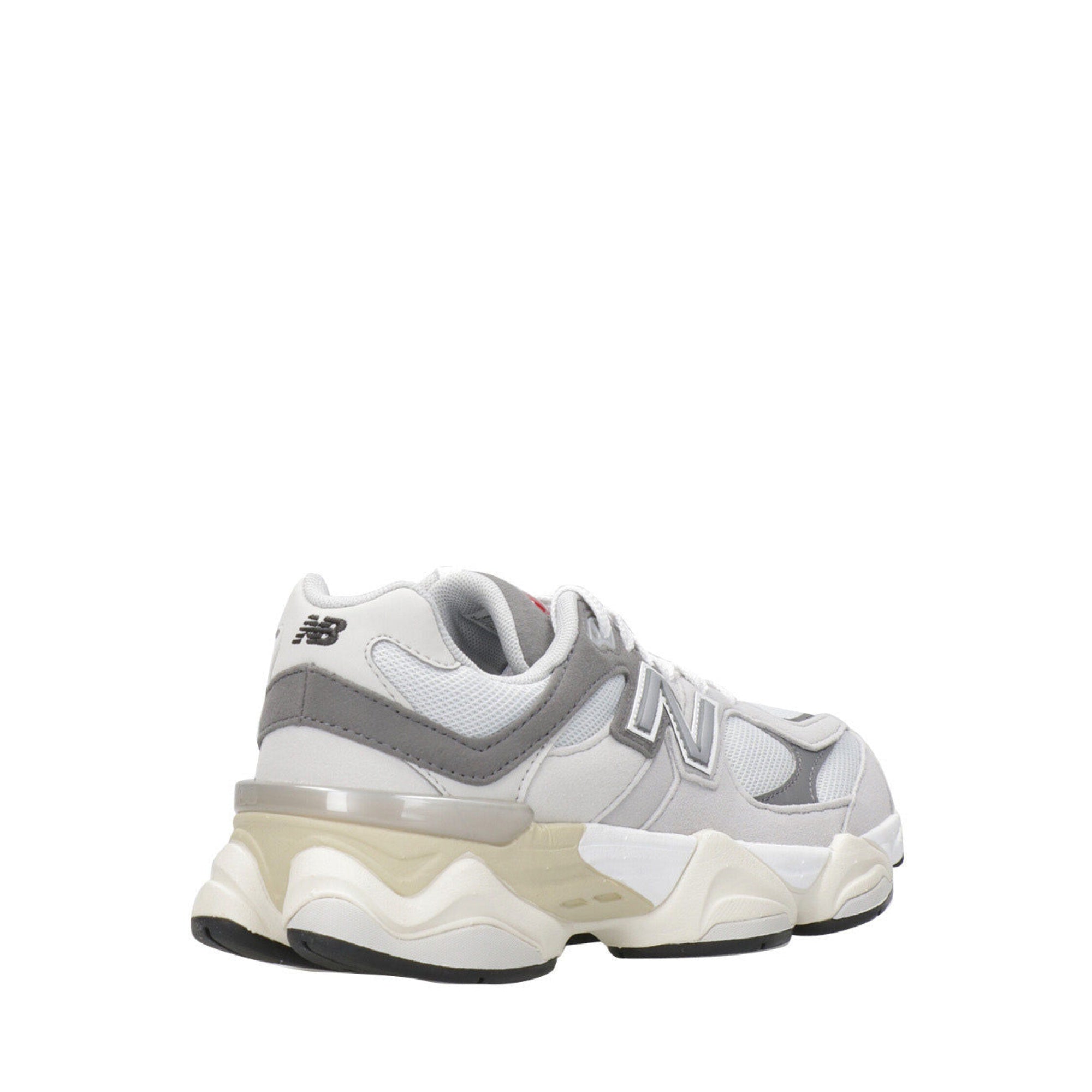 Sneakers Junior Grigia 9060, con tomaia in camoscio e mesh