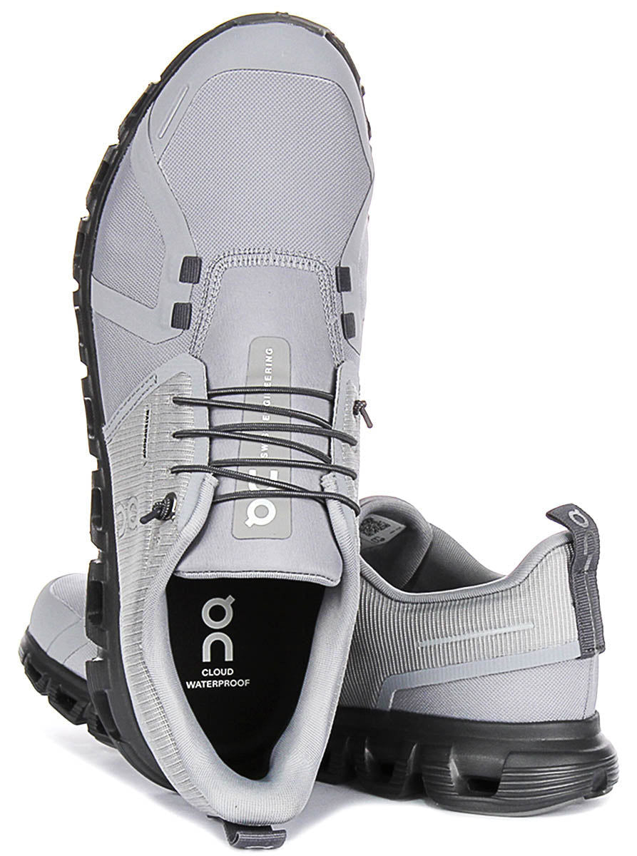 Scarpa Uomo Cloud 6 Waterproof Grigia, con allacciatura rapida