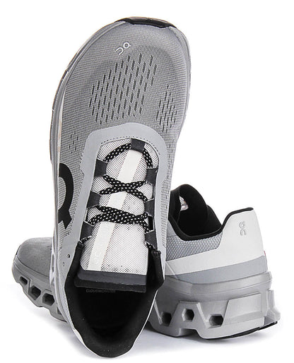 On Running Cloudmonster In Grey Black For Men