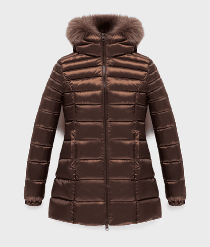 RefrigiWear Piumino Invernale Donna Pelliccia