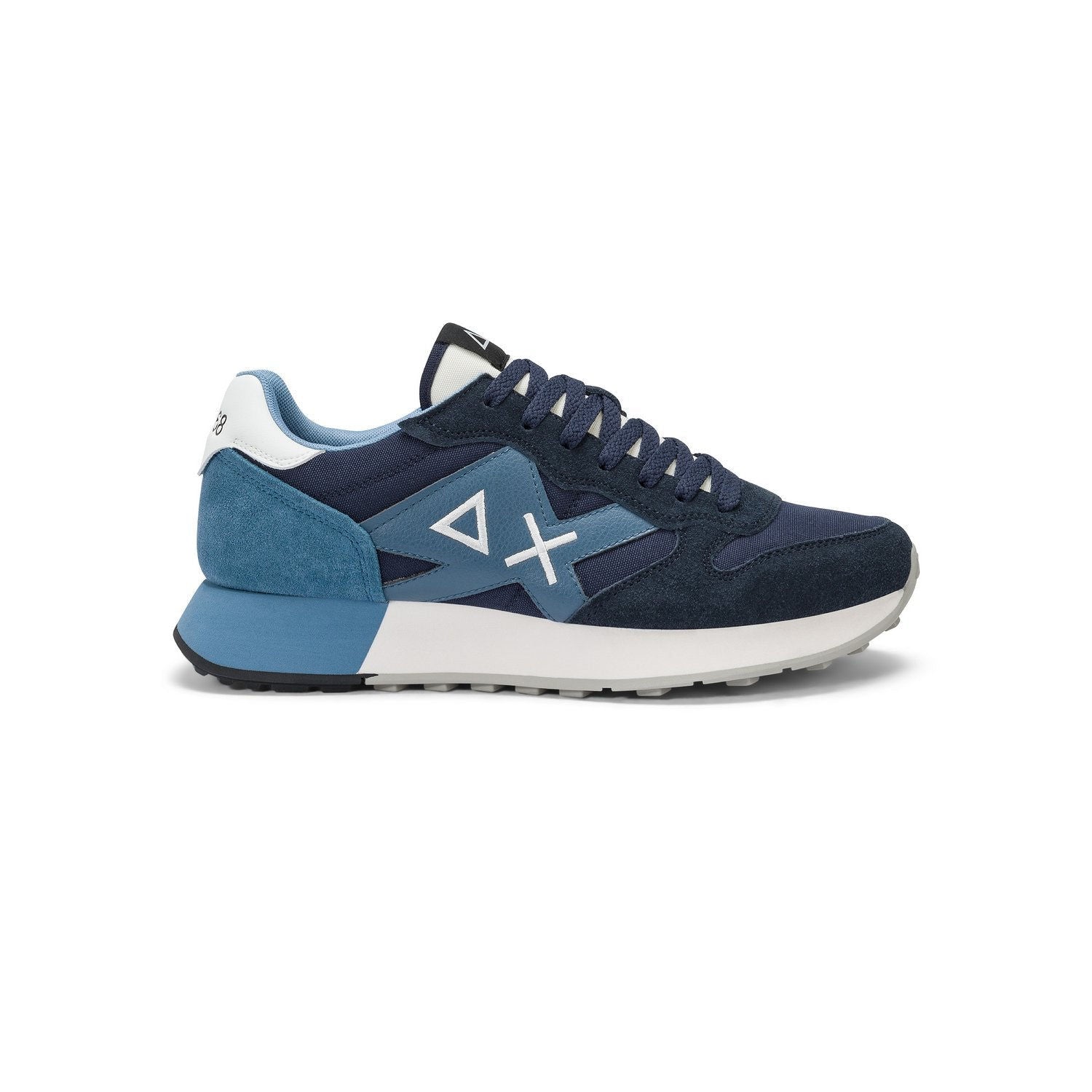 SUN68 Jaki Solid Sneaker Bassa Uomo - Z45113 Navy Blue