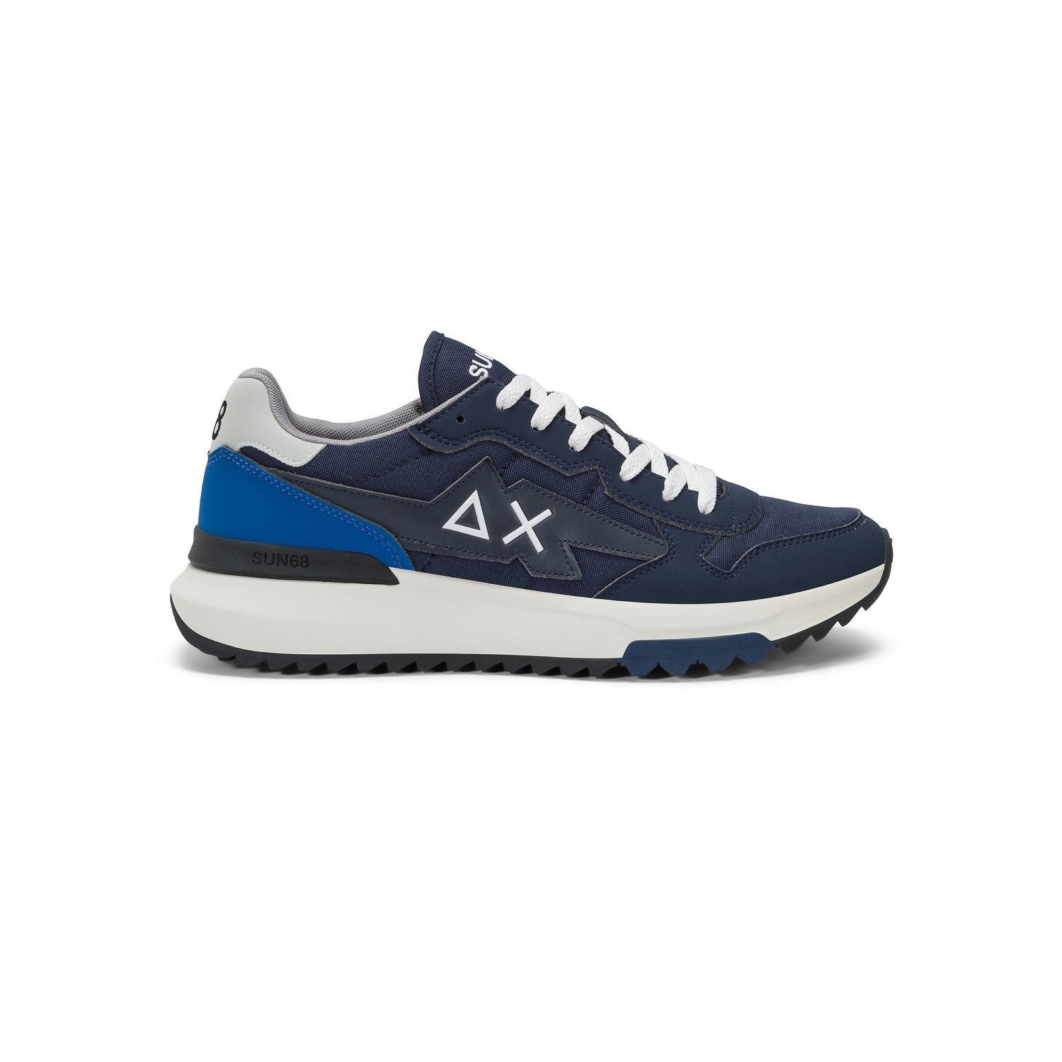 SUN68 Niki 2.0 Solid Sneaker Bassa Uomo - Z45120 Navy Blue