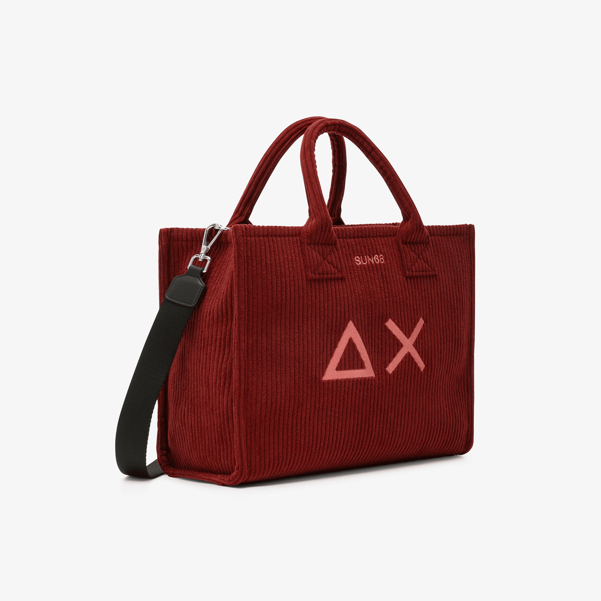 Sun68 Shopping Bag Midi Velluto Tracolla Rimovibile