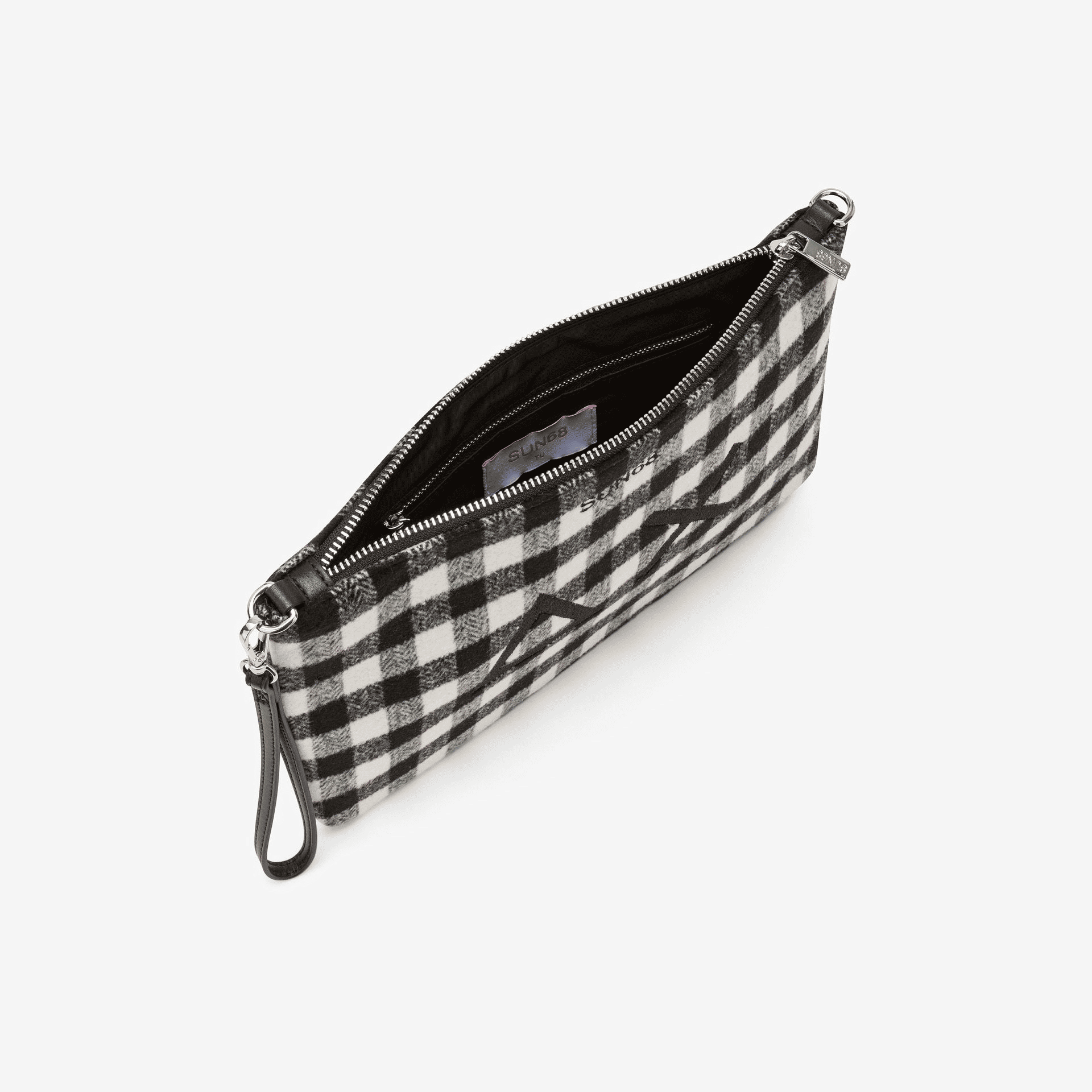 Sun68 Pochette Lana Check Nero Donna