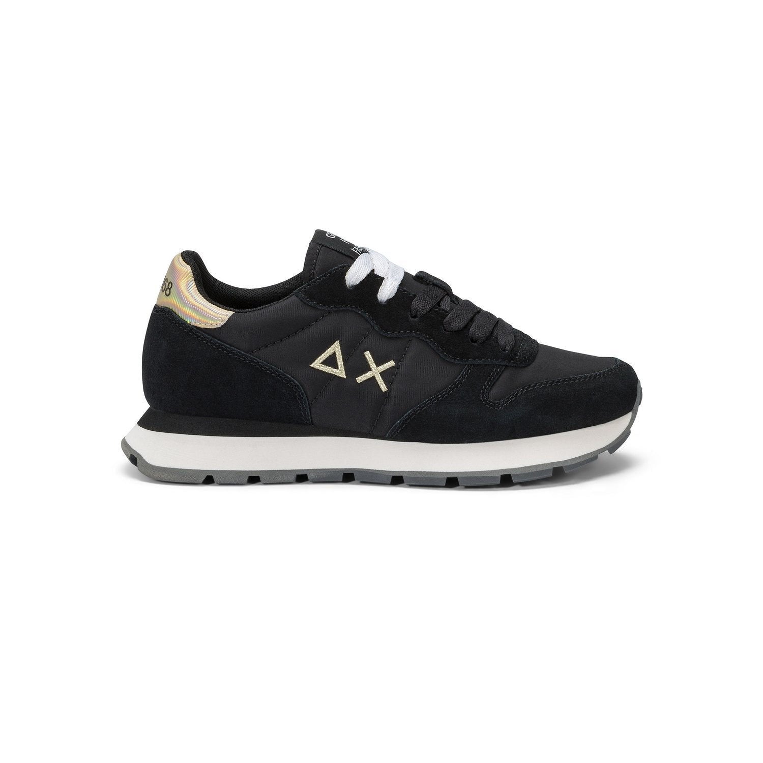 SUN68 Ally Gold Silver Sneaker Bassa Donna - Z45202 Nero